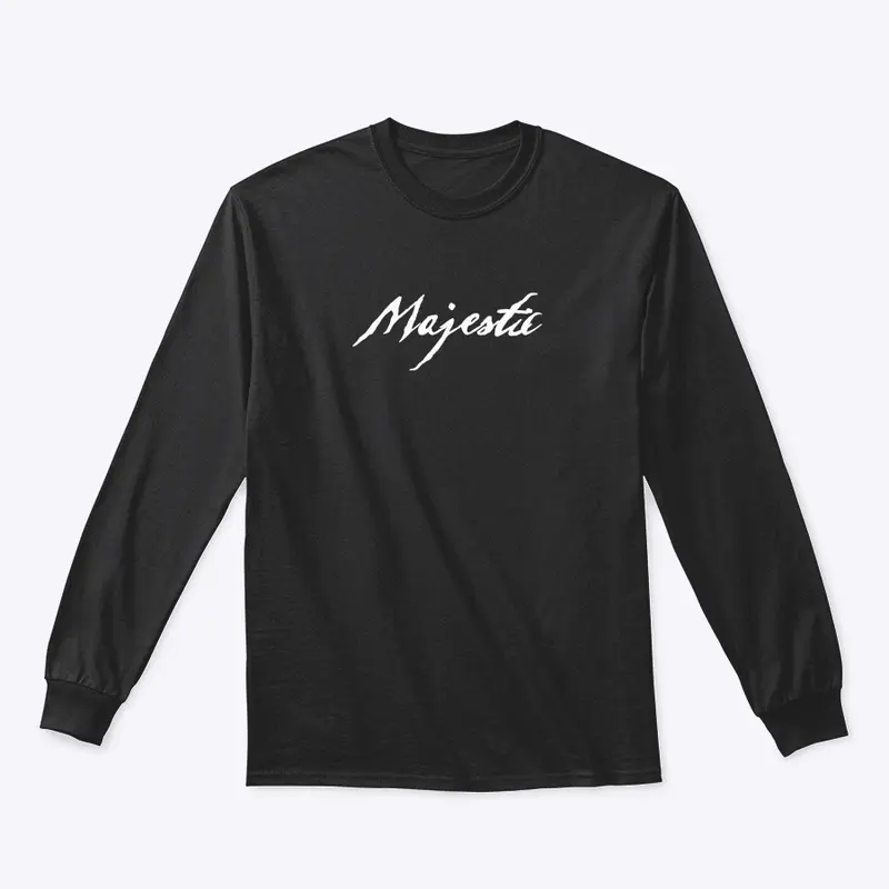 MAJESTIC (White Cursive Text)